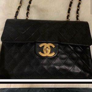 Chanel classic maxi single flap bag xl large